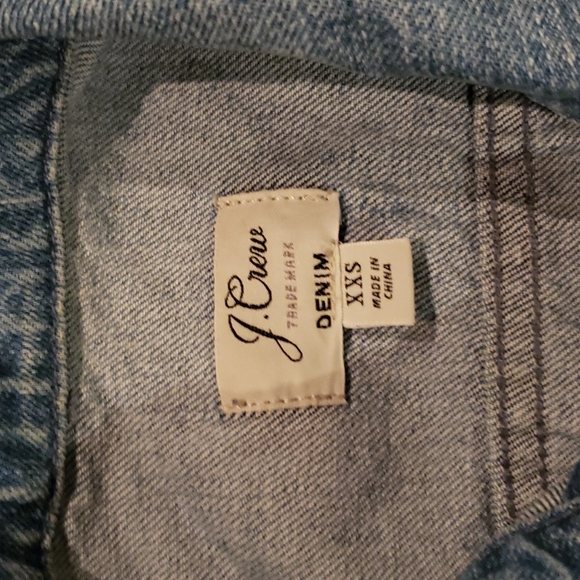 3/$18 - J crew Jean Jacket XXS - Picture 3 of 4